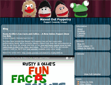 Tablet Screenshot of maxedoutpuppetry.com